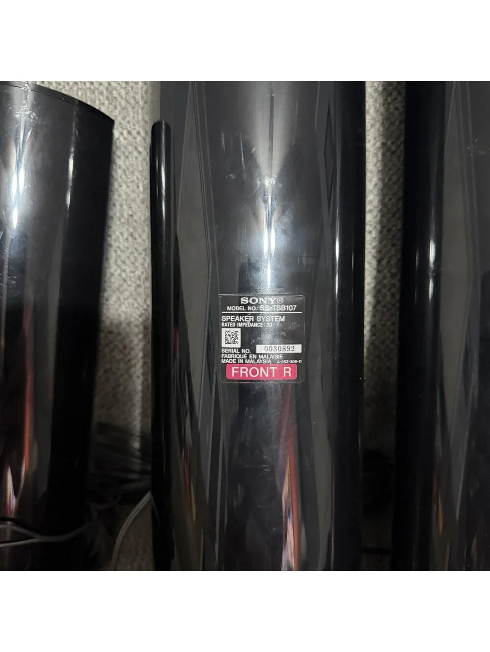 Sony SS-TSB107 SS-TSB106 Surround Sound 5 Speakers SS-CTB103